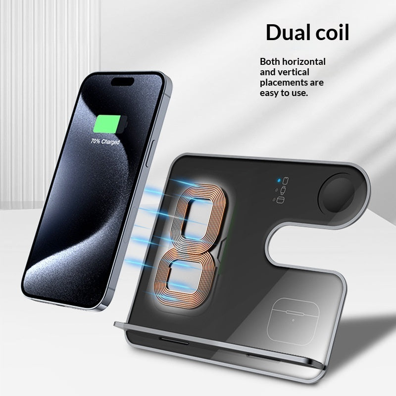 Magnetic 3-in-1 Wireless Charging Stand