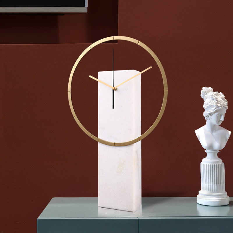 Modern Luxury Marble Table Clock
