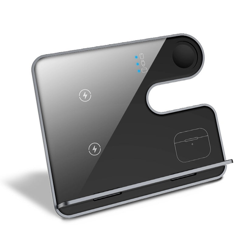 iPhone charging on Magnetic 3-in-1 Wireless Charging Stand
